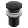 Gedy - Praustuvo uždarymo mechanizmas CLICK-CLACK skersmuo 6,6 cm matinė juoda