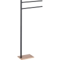 Gedy - Rankšluosčių stovas TRILLY 83,5 cm matinė juoda/bambukas