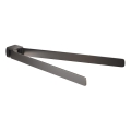 Gedy - Sieninė rankšluosčių kabykla PIRENEI 35,9 cm metalinė pilka