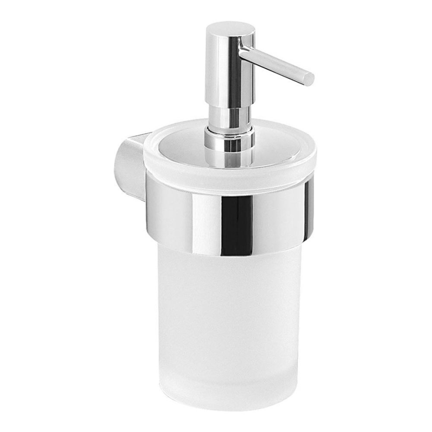 Gedy - Sieninis muilo dozatorius PIRENEI 110 mm pieniškas stiklas/blizgus chromas