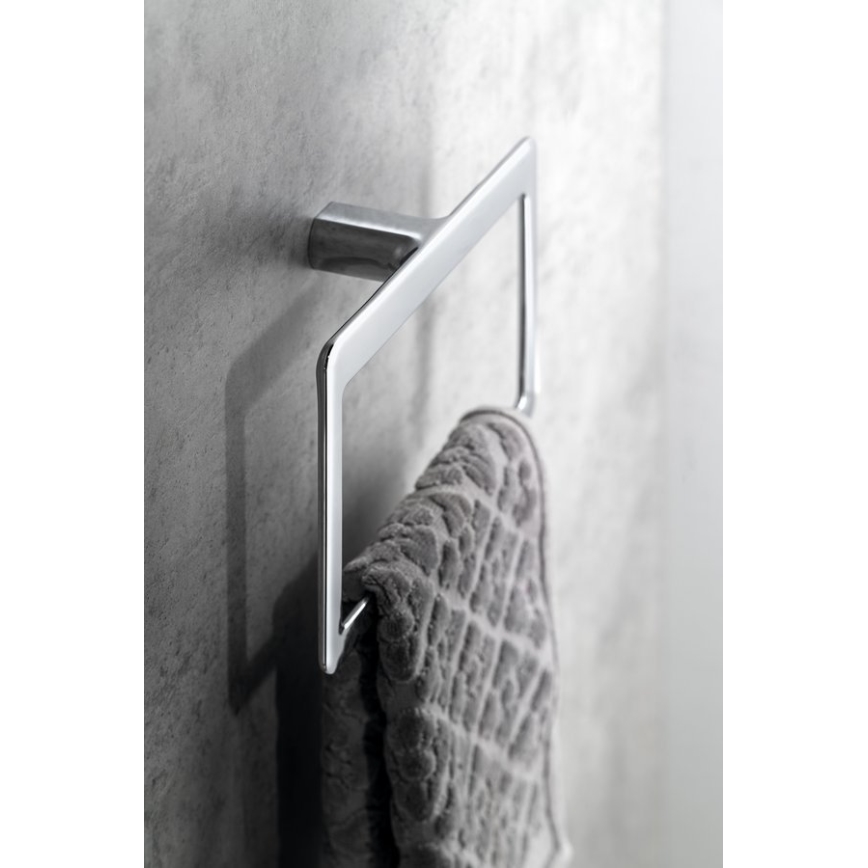 Gedy - Sieninis rankšluosčių laikiklis PIRENEI 15x23 cm blizgus chromas