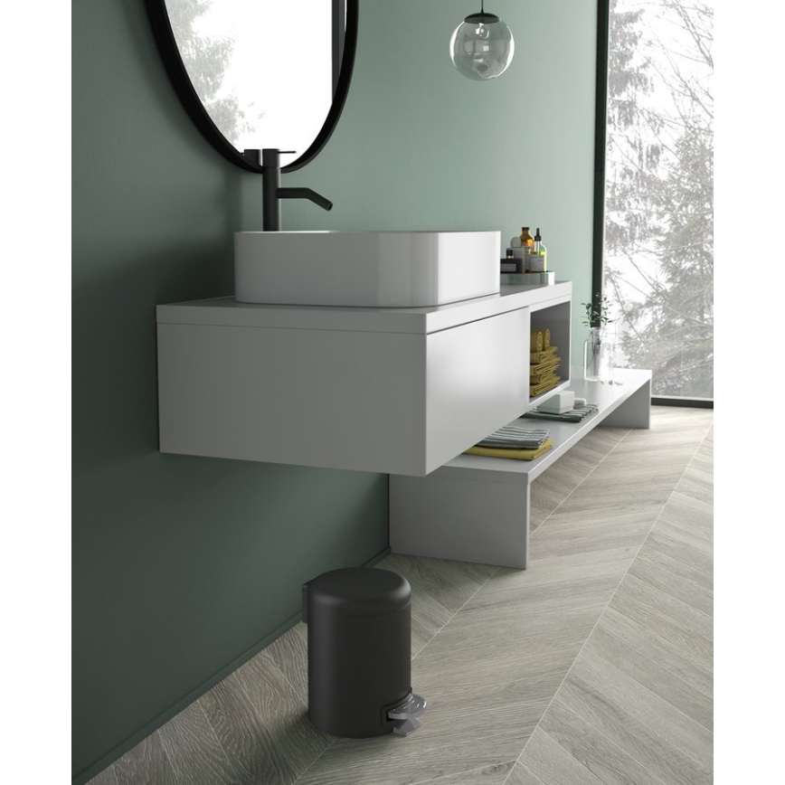 Gedy - šiukšliadėžė POTTY 5 l, su minkštu uždarymu, matinė juoda