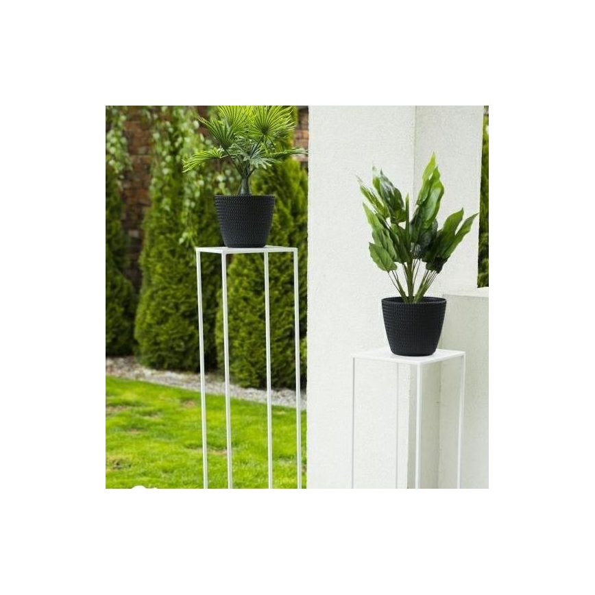 Gėlių stovas 100x24 cm baltas