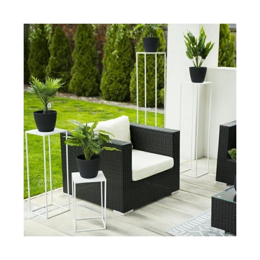 Gėlių stovas 100x24 cm baltas