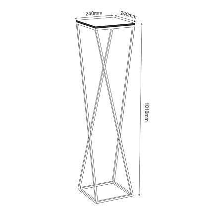 Gėlių stovas 100x24 cm baltas