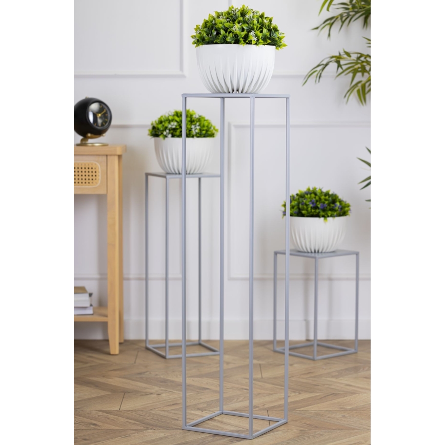 Gėlių stovas 100x24 cm pilka