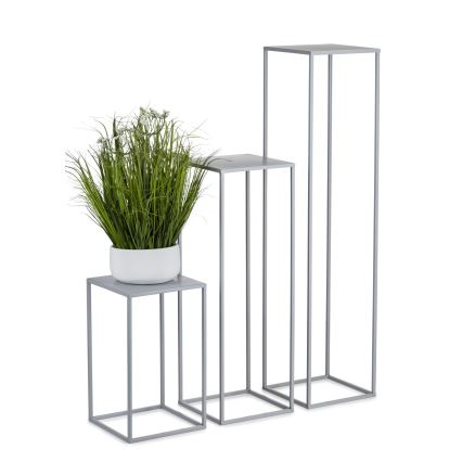 Gėlių stovas 100x24 cm pilka