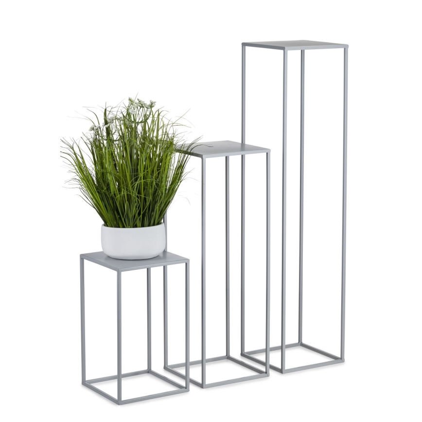 Gėlių stovas 100x24 cm pilka