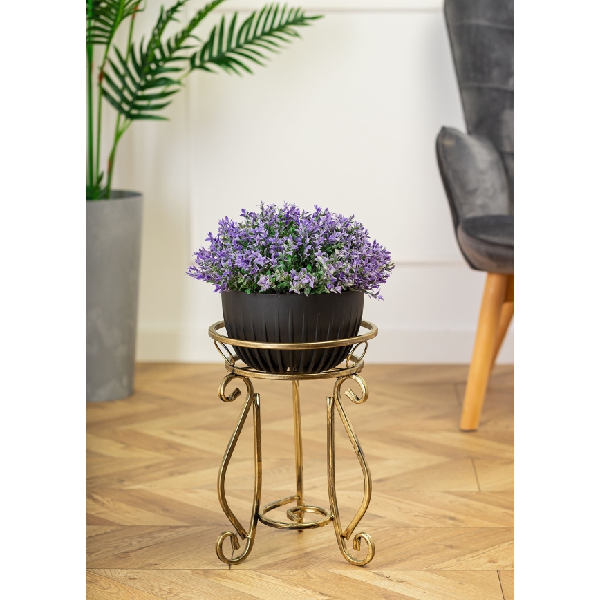 Gėlių stovas 37x29 cm auksas