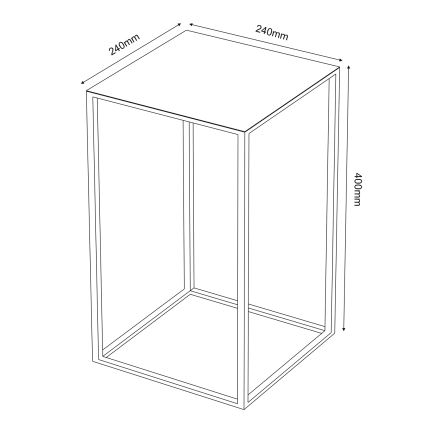 Gėlių stovas 40x24 cm auksinis