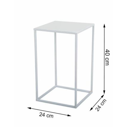 Gėlių stovas 40x24 cm baltas