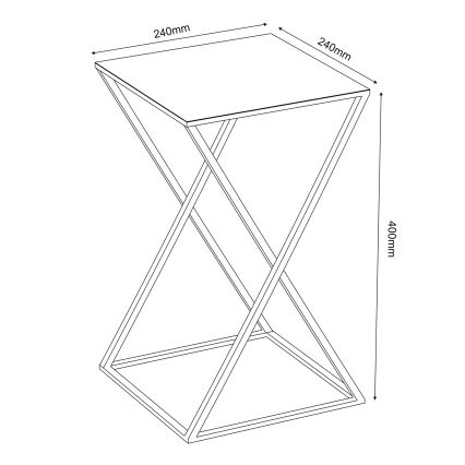 Gėlių stovas 40x24 cm juoda