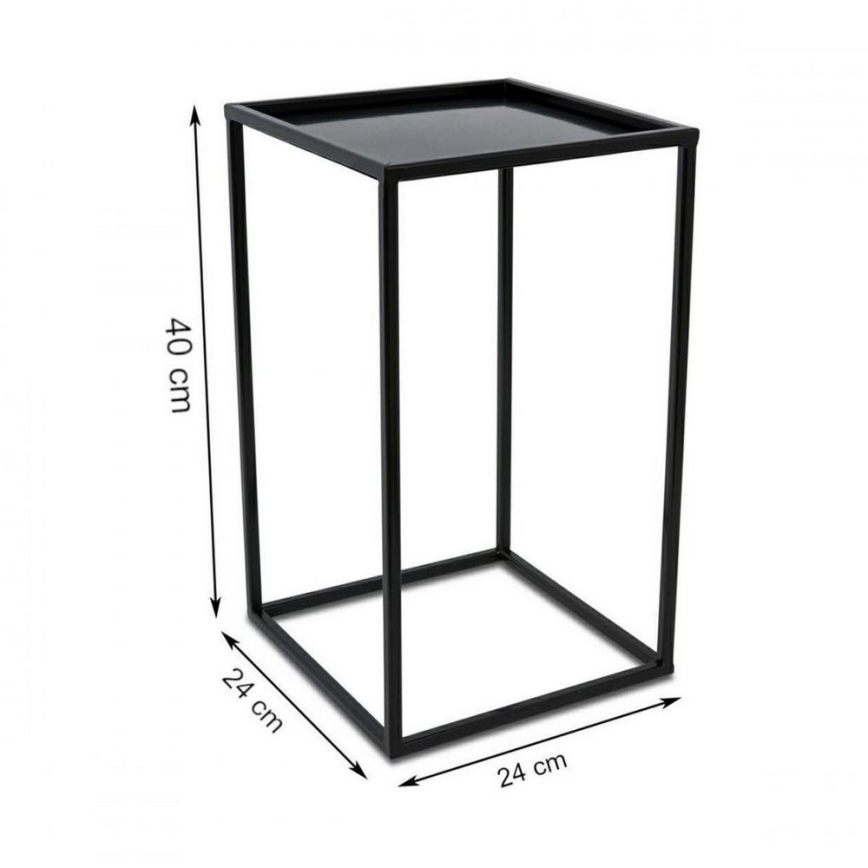 Gėlių stovas 40x24 cm juodas