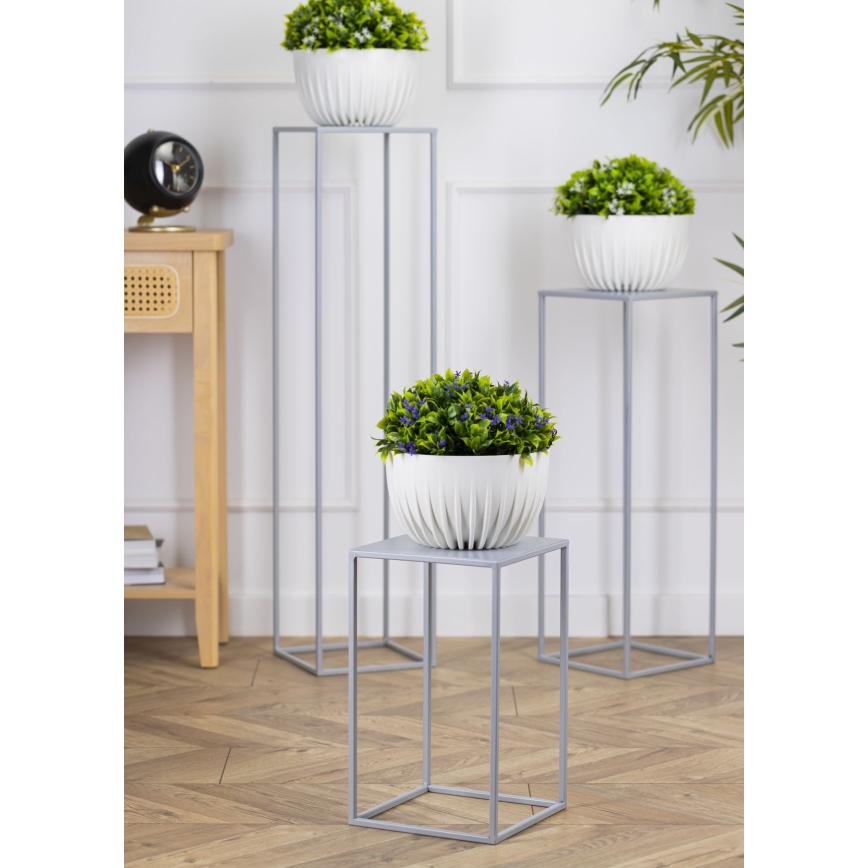 Gėlių stovas 40x24 cm pilka