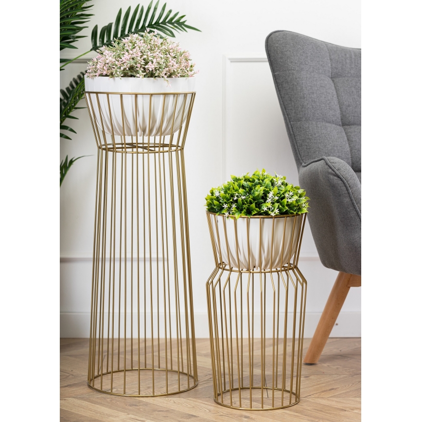 Gėlių stovas 50x26 cm auksas