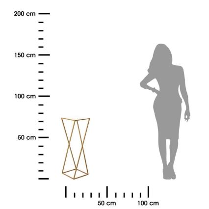 Gėlių stovas 70x24 cm auksinis