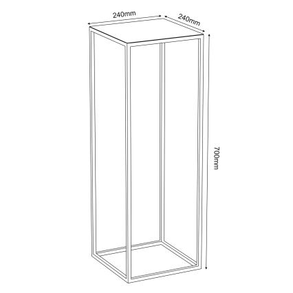 Gėlių stovas 70x24 cm auksinis