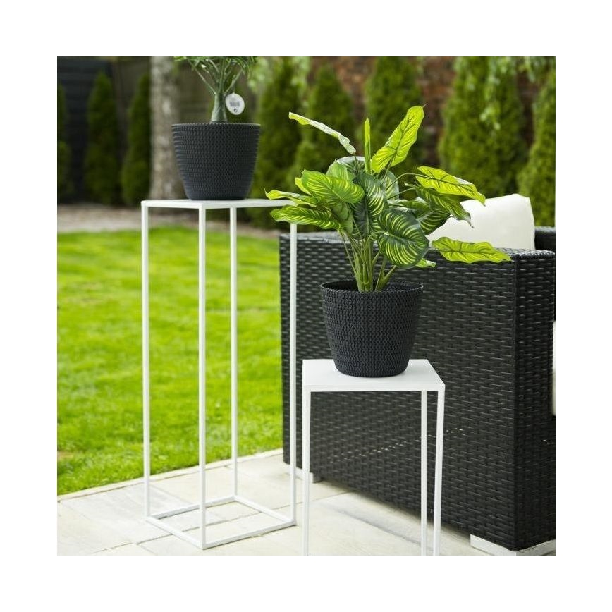 Gėlių stovas 70x24 cm baltas