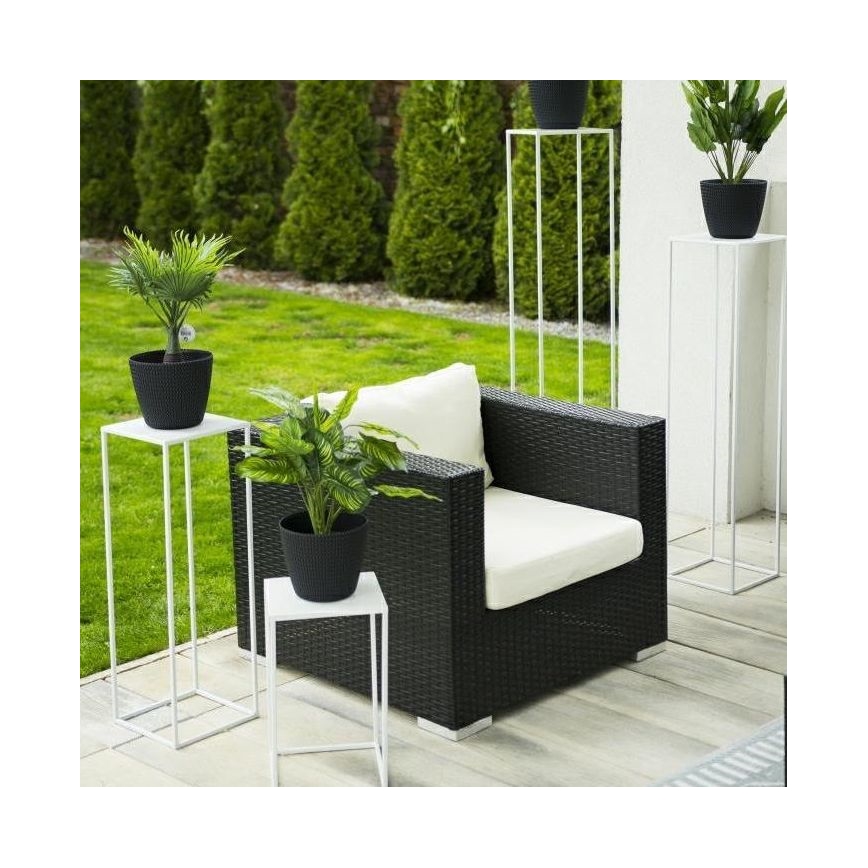 Gėlių stovas 70x24 cm baltas