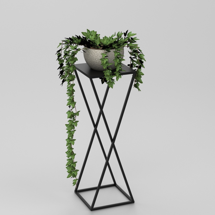 Gėlių stovas 70x24 cm juoda