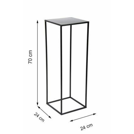 Gėlių stovas 70x24 cm juodas