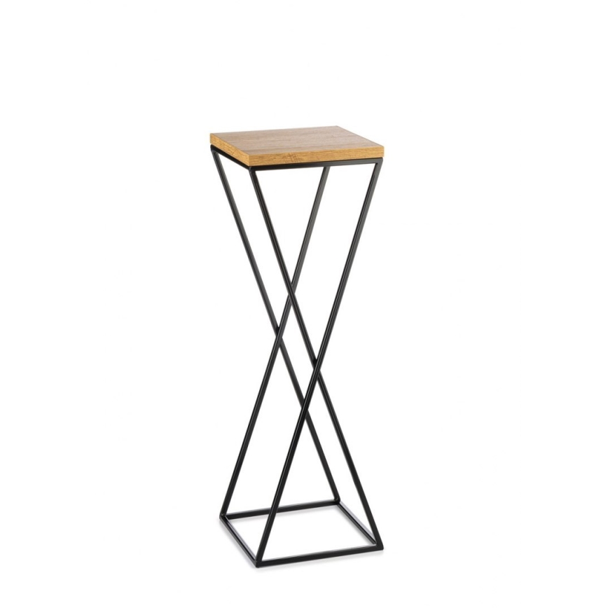 Gėlių stovas 70x24 cm juodas/rudas
