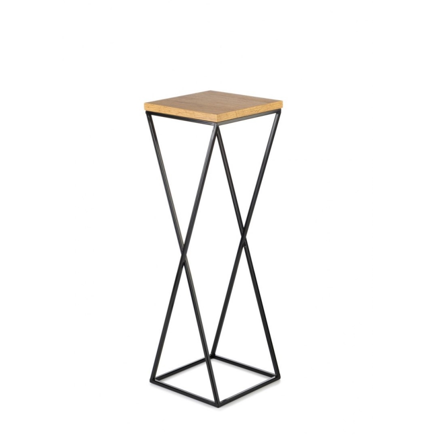 Gėlių stovas 70x24 cm juodas/rudas