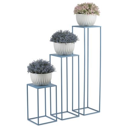 Gėlių stovas 70x24 cm mėlyna