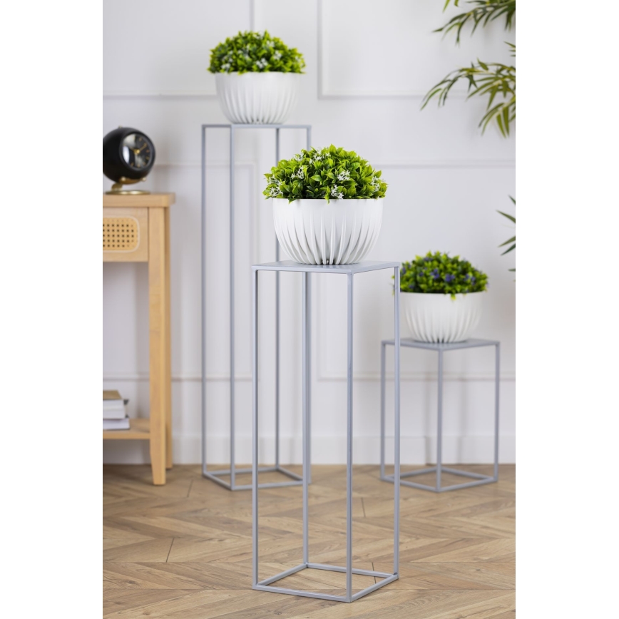 Gėlių stovas 70x24 cm pilka