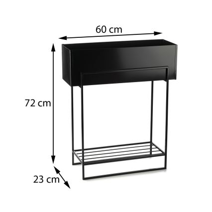 Gėlių stovas 72x60 cm juoda
