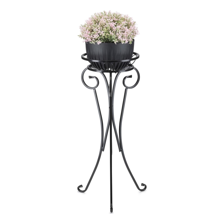 Gėlių stovas 74x34 cm juoda