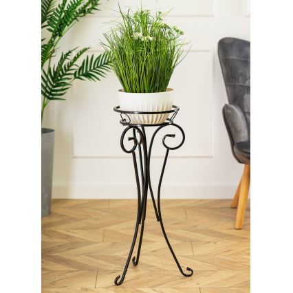 Gėlių stovas 74x34 cm juoda