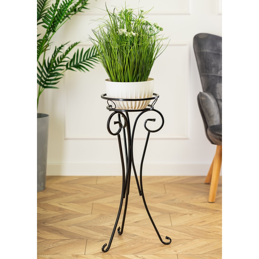 Gėlių stovas 74x34 cm juoda