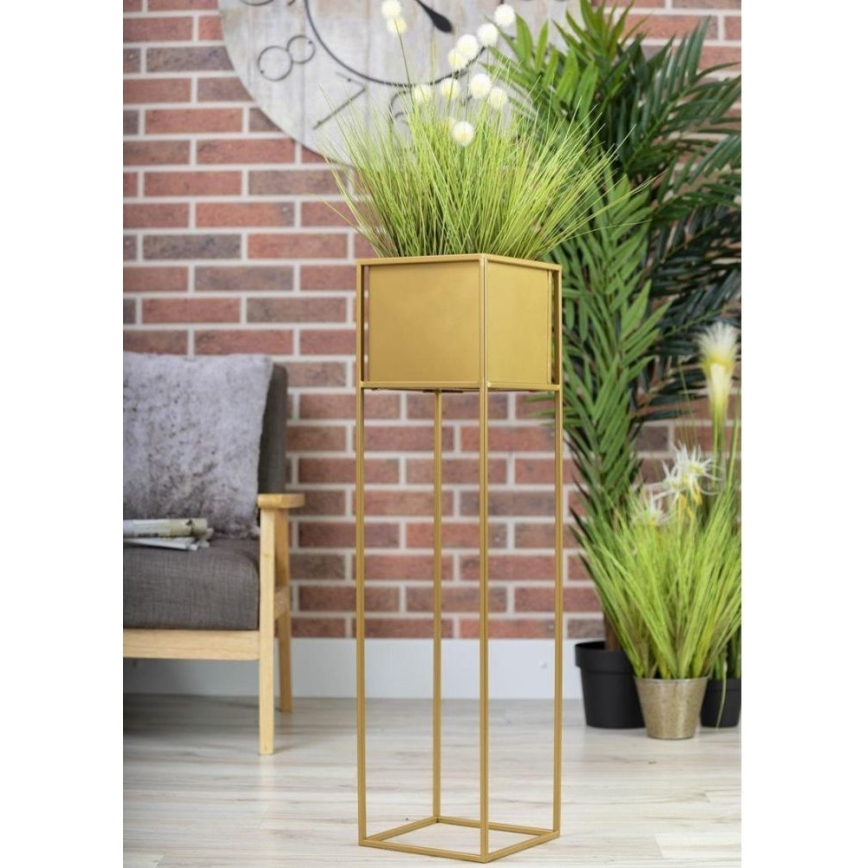 Gėlių stovas 90x24 cm auksinis