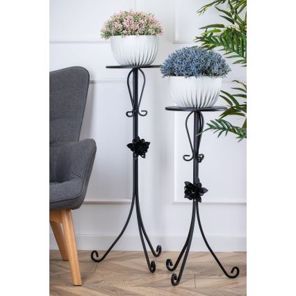 Gėlių stovas 95x39 cm juoda