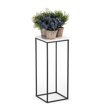 Gėlių stovas BASICLOFT 60x24 juoda/balta
