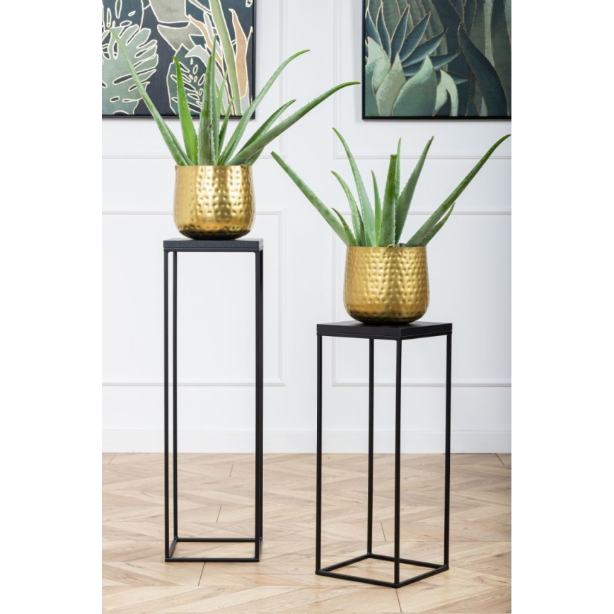 Gėlių stovas BASICLOFT 80x24 juodas