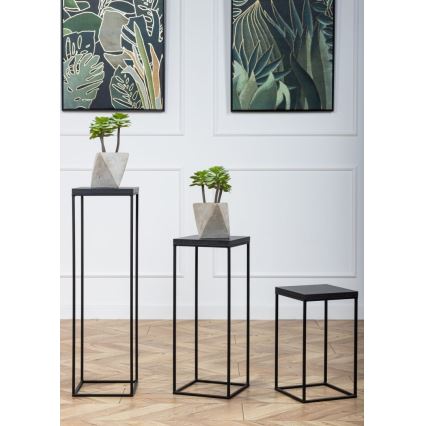 Gėlių stovas BASICLOFT 80x24 juodas