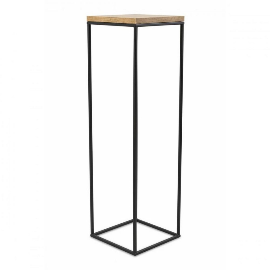 Gėlių stovas BASICLOFT 80x24 juodas/rudas
