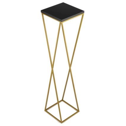 Gėlių stovas LOFT 100x24 cm auksinis/juodas