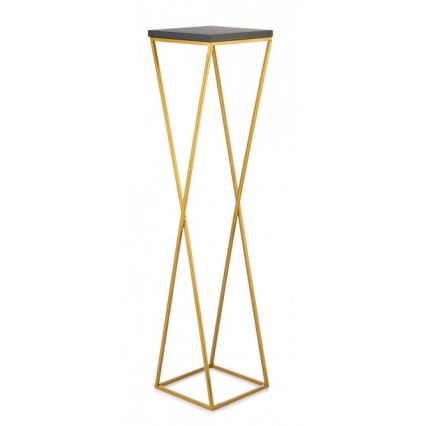 Gėlių stovas LOFT 100x24 cm auksinis/juodas