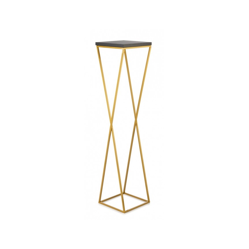 Gėlių stovas LOFT 100x24 cm auksinis/juodas