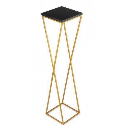 Gėlių stovas LOFT 100x24 cm auksinis/juodas
