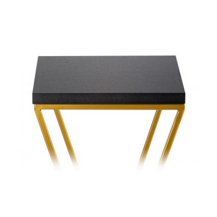 Gėlių stovas LOFT 100x24 cm auksinis/juodas