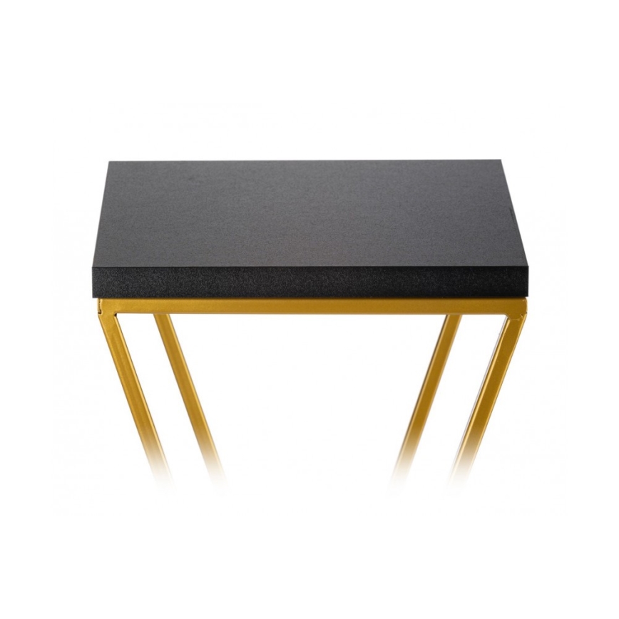 Gėlių stovas LOFT 100x24 cm auksinis/juodas