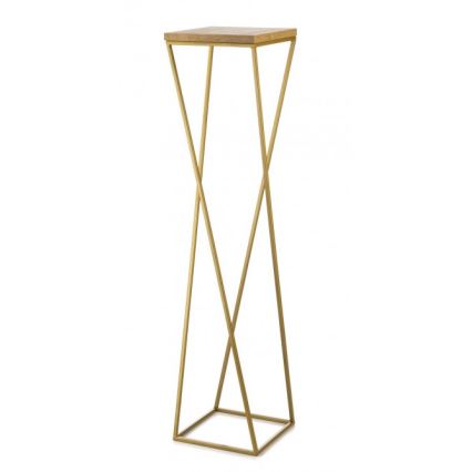 Gėlių stovas LOFT 100x24 cm auksinis/rudas
