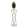 Gėlių stovas LOFT 100x24 cm juoda/balta