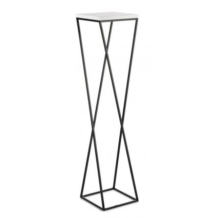 Gėlių stovas LOFT 100x24 cm juoda/balta