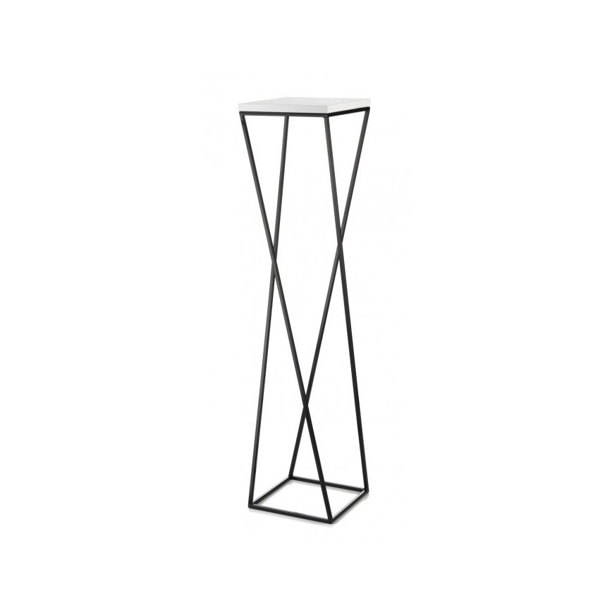 Gėlių stovas LOFT 100x24 cm juoda/balta