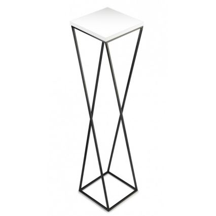 Gėlių stovas LOFT 100x24 cm juoda/balta